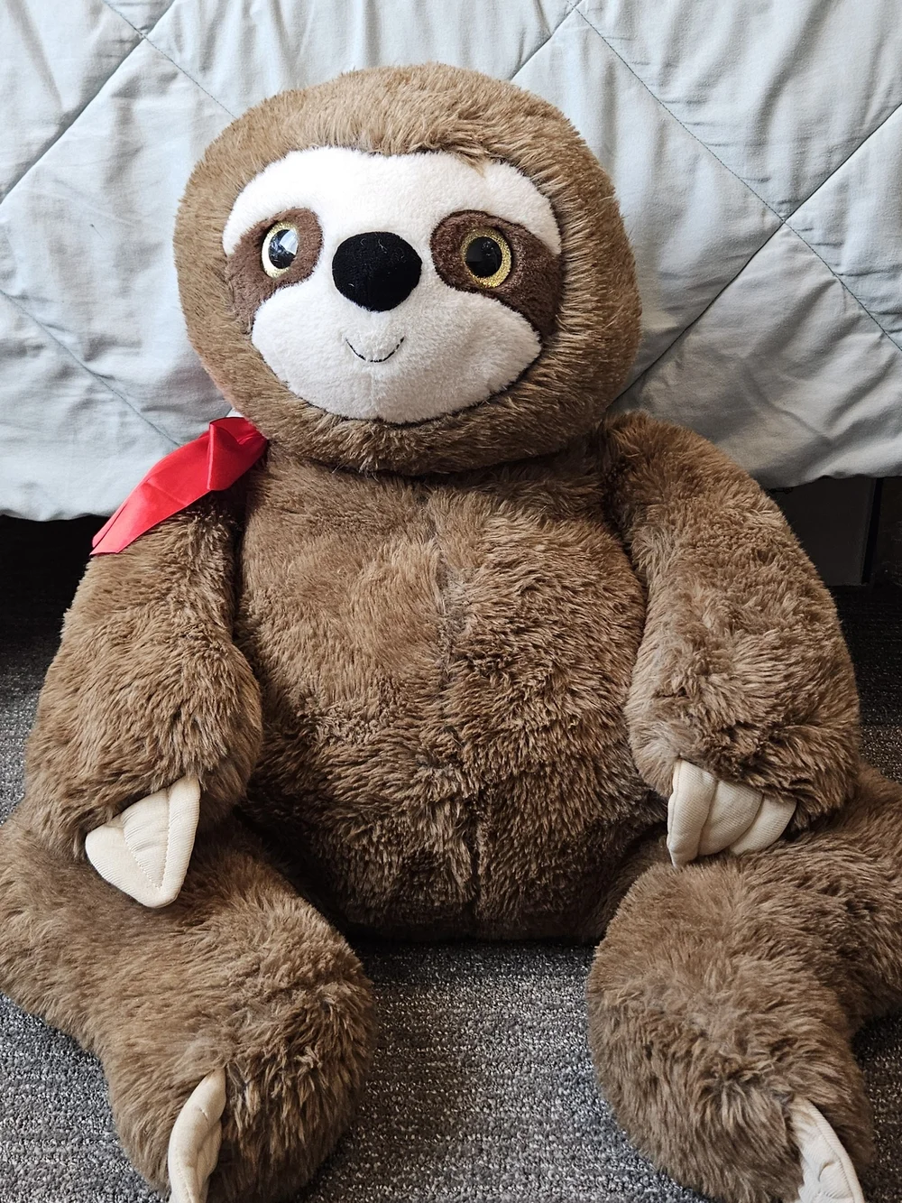 Giant Brown Sloth Plush Toy - Soft Kids Stuffed Animal